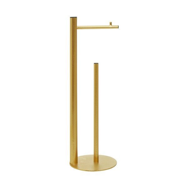 Auksinės spalvos iš metalo tualetinio popieriaus laikiklis Fay – Premier Housewares-image-3
