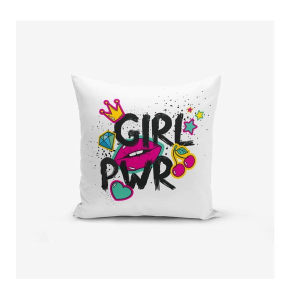Vaikiškas pagalvės užvalkalas 43x43 cm Girl Power – Mila Home