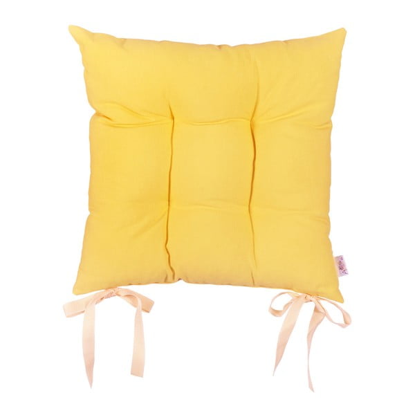 Geltonos spalvos sėdynės pagalvėlė Mike & Co. NEW YORK Tiesiog geltonas, 41 x 41 cm
