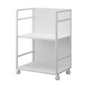 Iš metalo lentyna ant ratukų baltos spalvos 42x60 cm Tower – YAMAZAKI