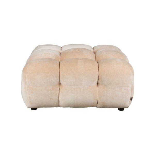 Smėlio spalvos modulinė taburetė iš velveto Hackman – Dutchbone