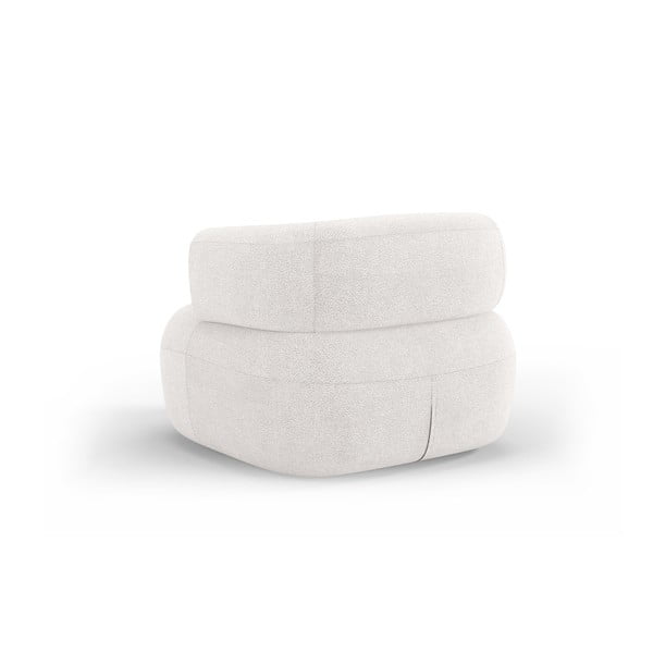 Iš boucle krėslas baltos spalvos Jenny – Micadoni Home-image-3