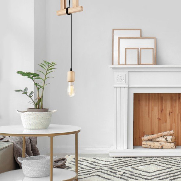 Kabantis šviestuvas natūralios spalvos Leon – LAMKUR-image-2