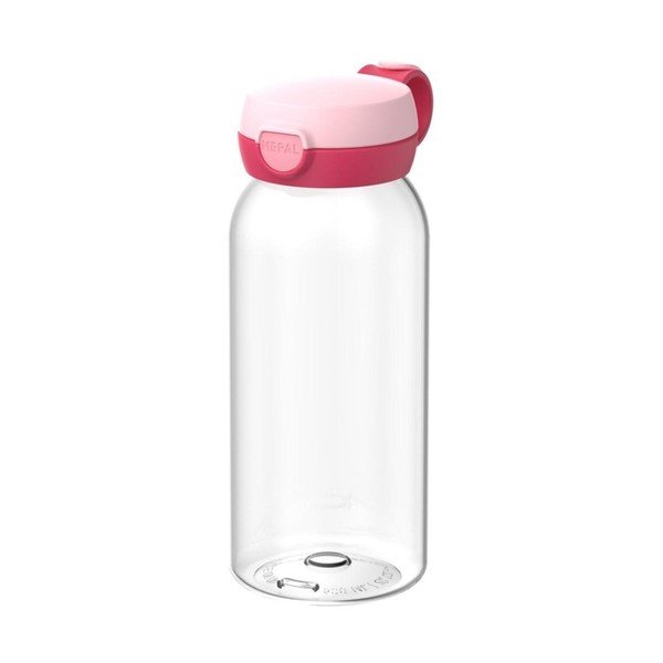 Rožinės spalvos iš plastiko vaikiškas buteliukas 600 ml Campus – Mepal