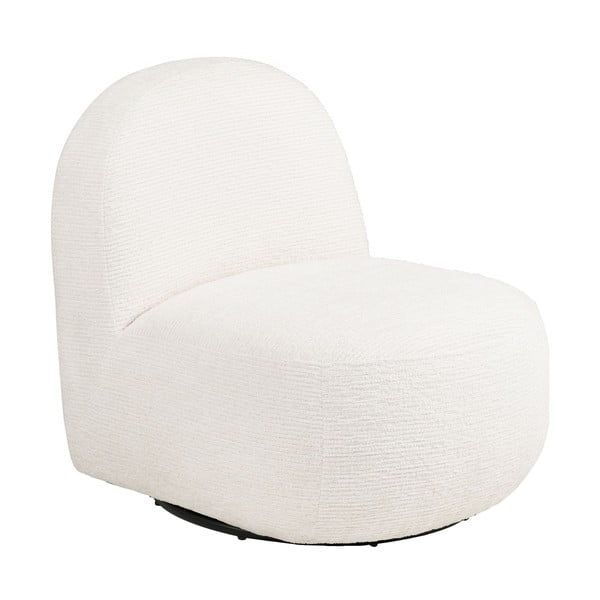 Kreminės spalvos pasukamas krėslas Milo – House Nordic