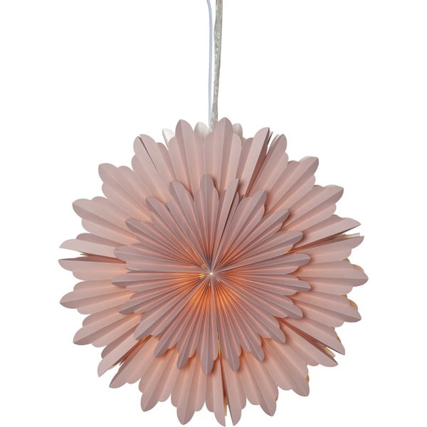 Rožinė kalėdinė šviečianti dekoracija ø 50 cm Crystal - Star Trading-image-2