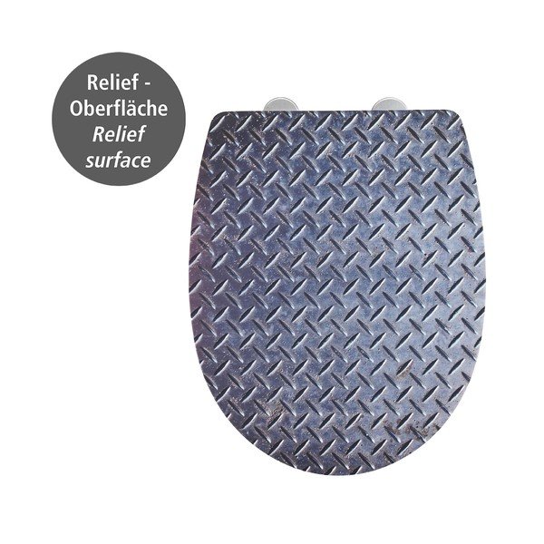 Wenko pilkos ir baltos spalvų klozeto sėdynė-image-2