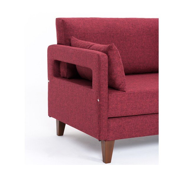 Raudona sofa-lova Balcab Home Hannah-image-3