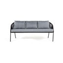 Juoda trivietė sodo sofa Bonami Selection North