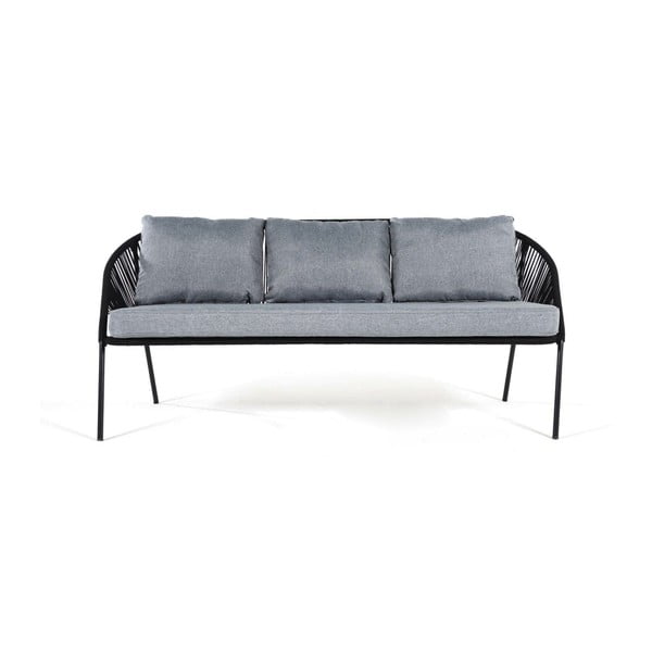Juoda trivietė sodo sofa Bonami Selection North