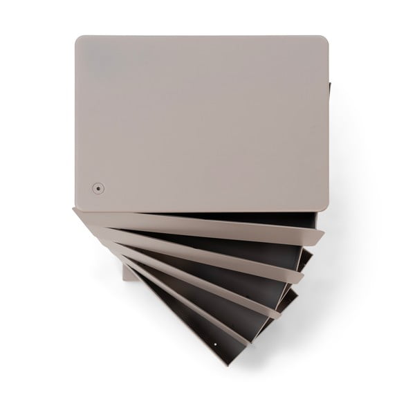 Taupe spalvos iš metalo šoninė spintelė 37x72x26 cm Joey – Spinder Design-image-3