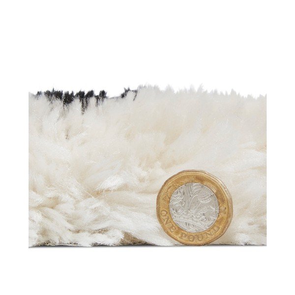 Smėlio ir juodos spalvos rankomis siūtas kilimas Think Rugs Morocco Lento Ivory & Black, 150 x 230 cm-image-3