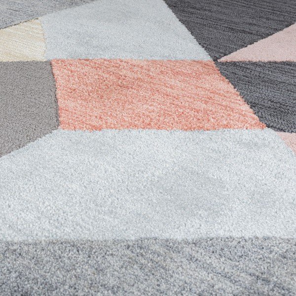 Pilkos ir rožinės spalvos kilimas Flair Rugs Icon, 160 x 230 cm-image-2