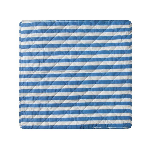 Mėlynai ir baltai dryžuota dygsniuota lovatiesė "Stripes", 160 x 230 cm-image-2