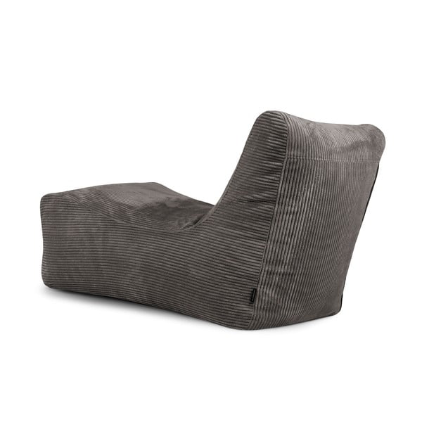 Juodos spalvos iš kordinio velveto sėdmaišis Lounge – SLOWDOWN-image-4