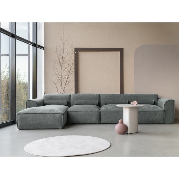 Kampinė sofa žalios spalvos (su kairiuoju kampu) Flex Felix – Miuform-image-1