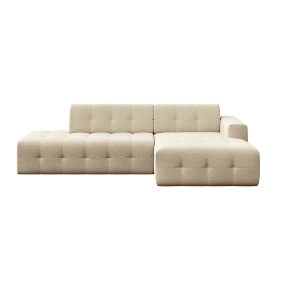Smėlio spalvos kampinė sofa (su dešiniuoju kampu/su gultu) Tuil – Rodier
