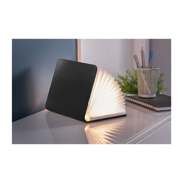 Juodos spalvos šviečianti dekoracija USB Booklight – Gingko-image-4