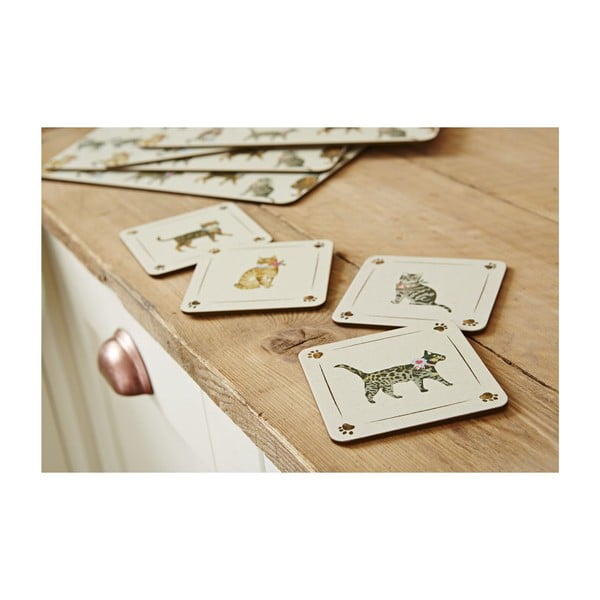 3 medvilninių šluosčių rinkinys "Cooksmart® Cats on Parade-image-2