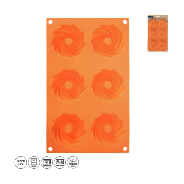 Iš silikonas mini keksiukams kepimo forma 17x28 cm – Orion-image-4