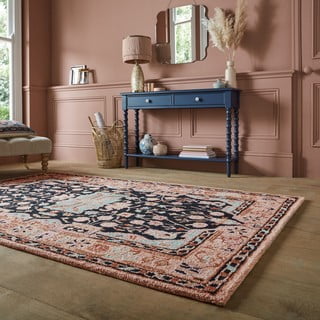 Rankų darbo iš vilnos kilimas rožinės spalvos 120x170 cm Blossom Traditional – Flair Rugs