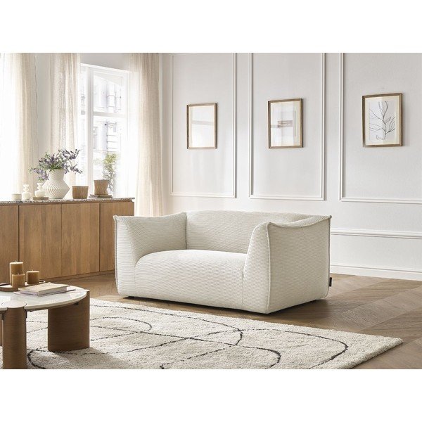 Smėlio spalvos sofa iš kordinio velveto 170 cm Giorgia – Bobochic Paris-image-1
