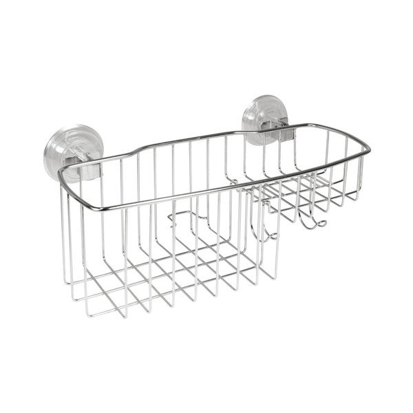 Metalinis krepšys su siurbtuku "iDesign Duo Basket-image-1
