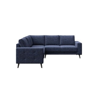 Modulinė kampinė sofa tamsiai mėlynos spalvos Fynn – Ghado