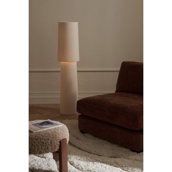 Kreminės spalvos iš boucle pastatomas šviestuvas (aukštis 119 cm) Philo – Ellos Home-image-1