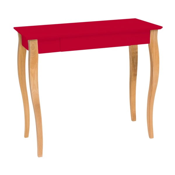 Raudonas rašomasis stalas Ragaba Lillo, plotis 85 cm