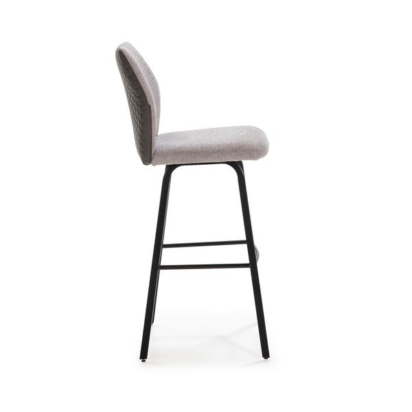 Šviesiai pilkos spalvos baro kėdės, 2 vnt., 75 cm Pol - Marckeric-image-3