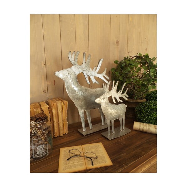 2 dekoratyvinių metalinių elnių rinkinys Orchidea Milano Xmas Deers