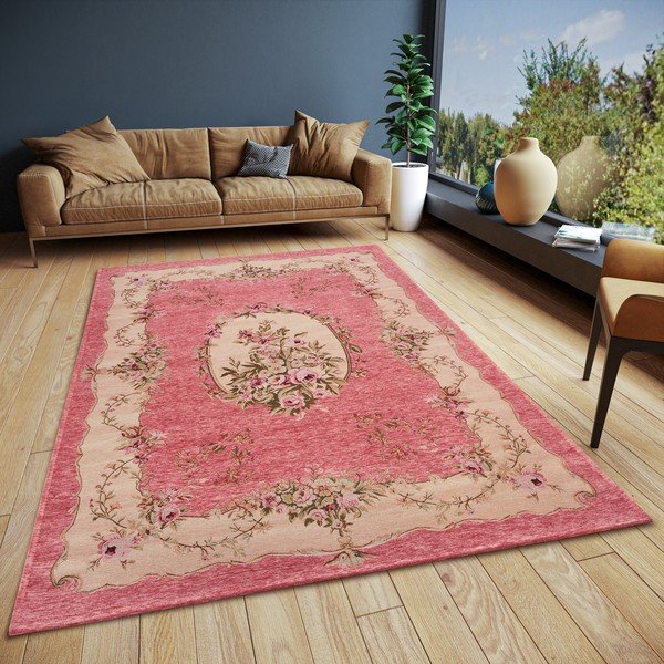 Kilimas rožinės spalvos 150x220 cm Asmaa – Hanse Home-image-1