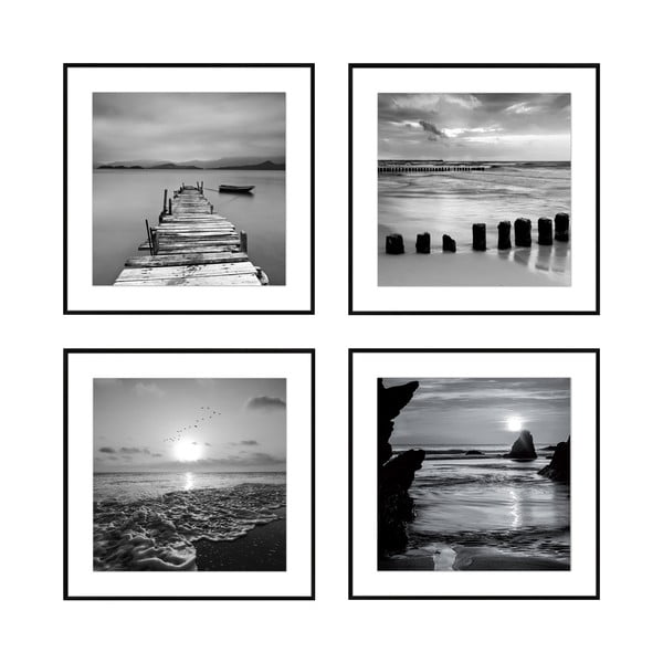 Paveikslai 4 vnt. 30x30 cm Silence by the Water – knor