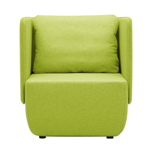 Žemas laimo žalios spalvos fotelis Softline Opera