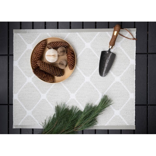 Šviesiai pilkos spalvos/kreminės spalvos lauko kilimas 70x240 cm Rex Fossil – Pappelina-image-3