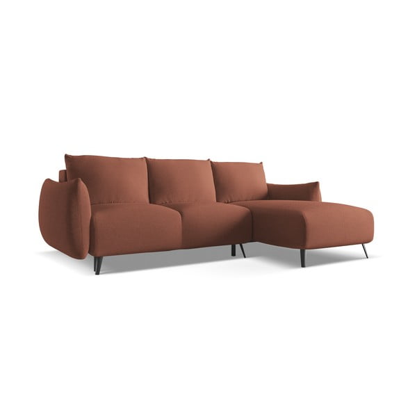 Rožinės spalvos kampinė sofa (su dešiniuoju kampu) Malie – Makamii-image-2