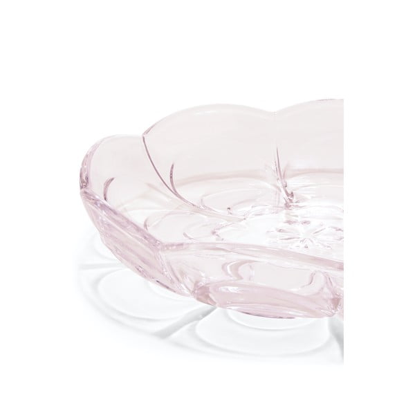 Šviesiai rožinės spalvos desertinės stiklinės lėkštės, 2 vnt., ø 16 cm Lily - Holmegaard-image-3