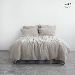 Kreminė lininė dvigulė patalynė 200x220 cm - Linen Tales