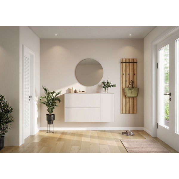 Kreminės spalvos pakabinama spintelė batams 137x78x41 cm – Germania-image-4