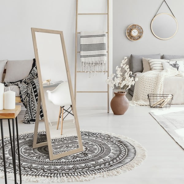 Pastatomas veidrodis su rudu rėmu Styler Sicilia, 46 x 146 cm-image-2