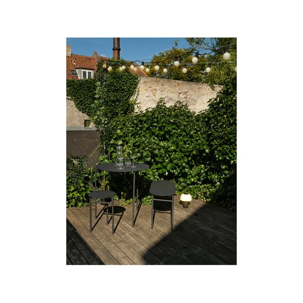 Taburetė iš metalo juodos spalvos Disc – Zone-image-1