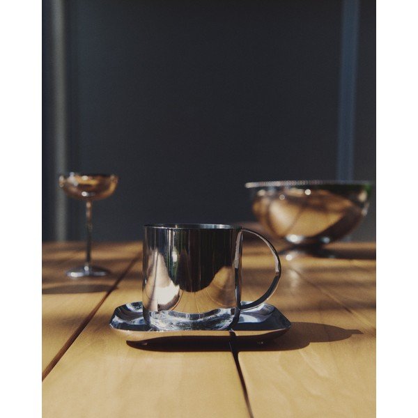 Iš nerūdijančio plieno padėklai 2 vnt. serviravimo padėklas 15x29 cm Nirela – Kave Home-image-2