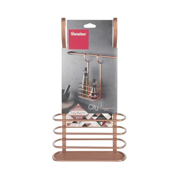 Pakabinama lentyna buteliams Metaltex Copper-image-1
