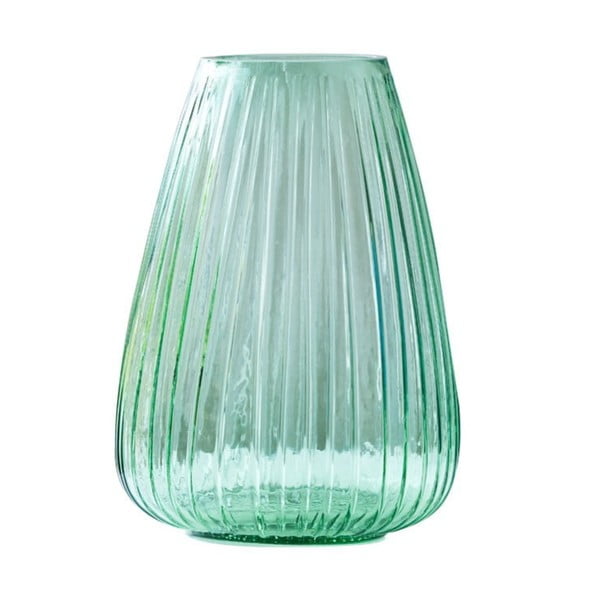 Žalia stiklinė vaza Bitz Kusintha, aukštis 22 cm