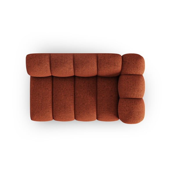 Modulinė sofa raudonos plytų spalvos (su dešiniuoju kampu) Lupine – Micadoni Home-image-2