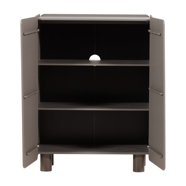 Rudos spalvos iš pušies masyvo spintelė 100x135x45 cm Root – WOOOD-image-4