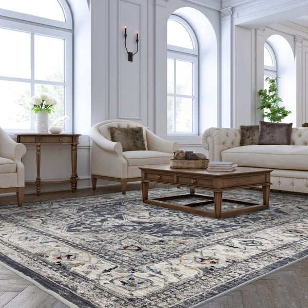 Kilimas antracito spalvos 200x290 cm Sovereign – Asiatic Carpets-image-2