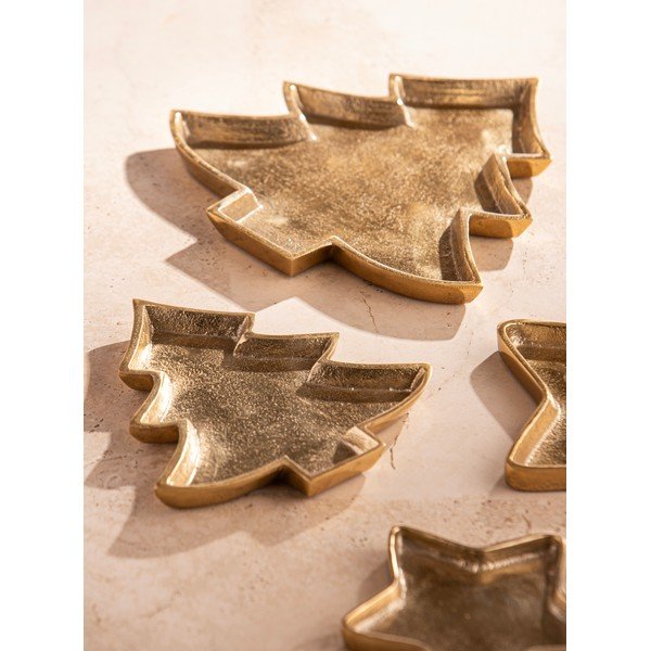 Iš metalo dekoratyvinis padėklas 24x23 cm Noelle Christmas Tree – Ladelle-image-1