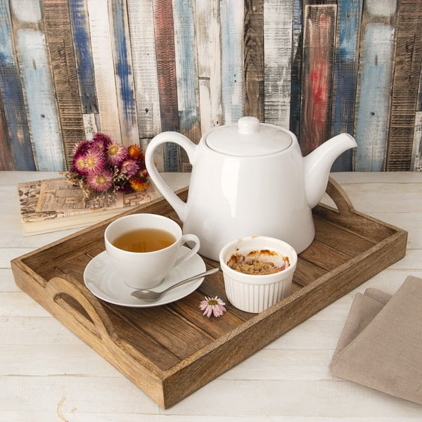 Iš medienos padėklas serviravimo padėklas 30.5x40.5 cm Mango – Orion-image-1